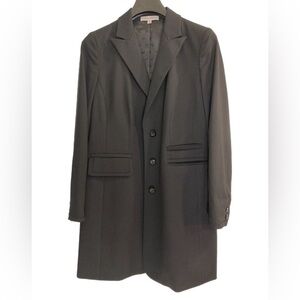 Ellen Tracy long black work coat